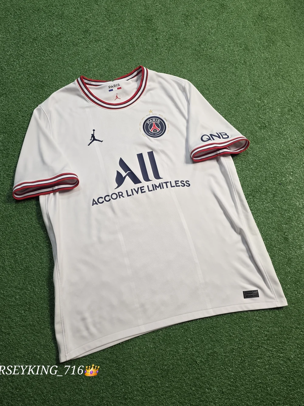 Jordan X Paris Saint-Germain PSG Neymar Jr #10 2021/2022 Fourth Jersey